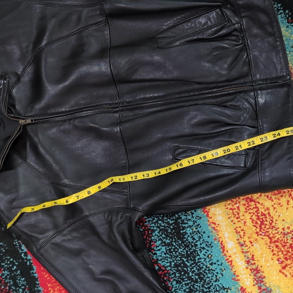 Vintage Nordstrom Black Leather Jacket - Picture 4 of 6
